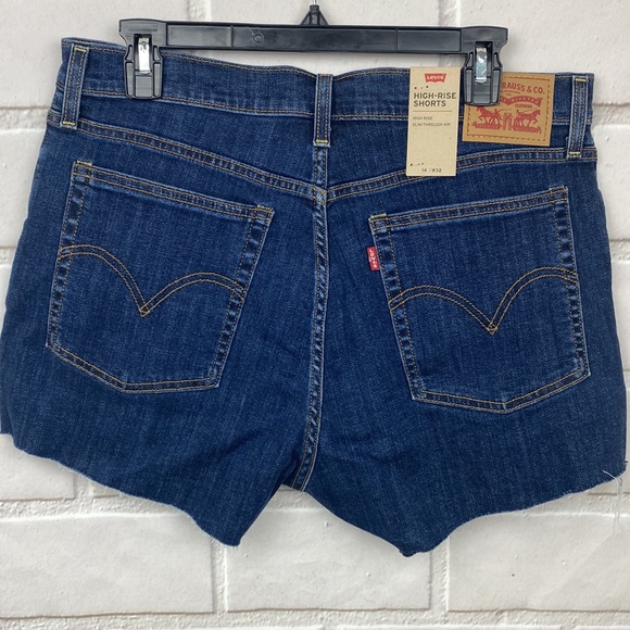 Levi’s High-rise Shorts dark wash - Picture 6 of 7